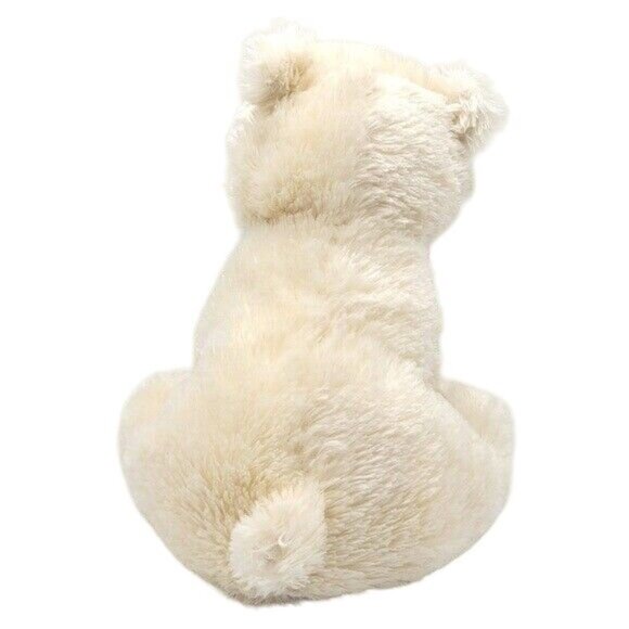 Smithsonian Polar Bear Plush Ivory 11" Sitting Embroidered Realistic Souvenir - Picture 4 of 11